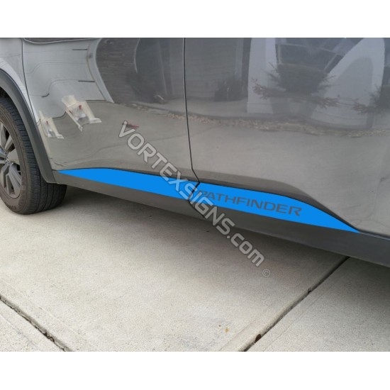 Vinyl color Overlay nissan pathfinider 2022 side trim