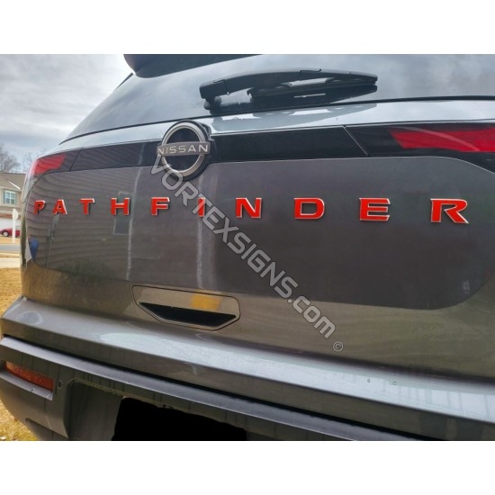 Vinyl color Overlay decals for nissan pathfinider 2022