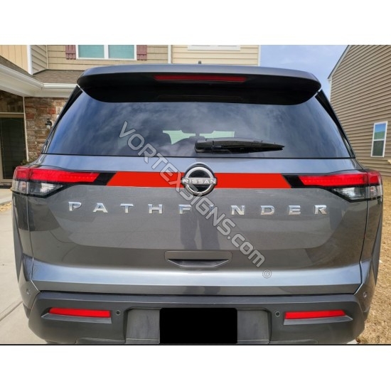 Vinyl color Overlay nissan pathfinider 2022 rear trim