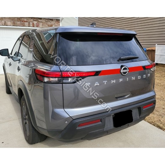 Vinyl color Overlay nissan pathfinider 2022 rear trim