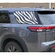 2022 2023 nissan pathfinder zebra shape window decal