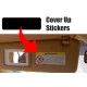 air bag warning porsche Sun visor cover up stickers for Porsche sticker