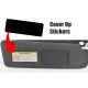 air bag warning porsche Sun visor cover up stickers for Porsche sticker