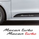 porsche Macan Turbo Decal sticker for the door Macan Turbo Decal sticker exterior accessory