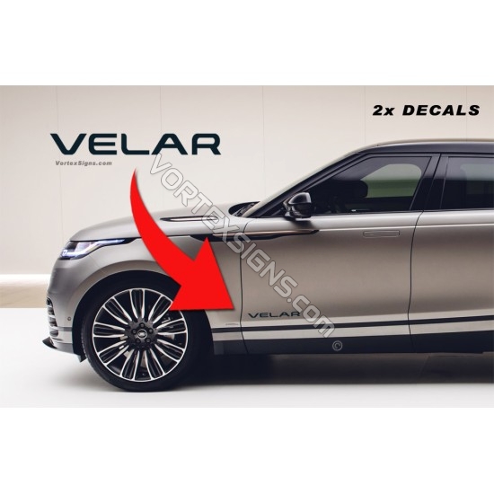 Velar Door Decal sticker