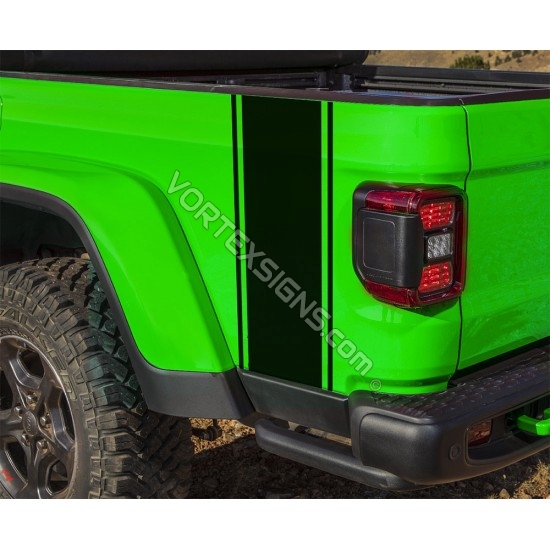 Pickup Truck bedside Stripes sticker