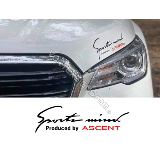 Sport Mind Powered by ASCENT decal sticker (Subaru) sticker