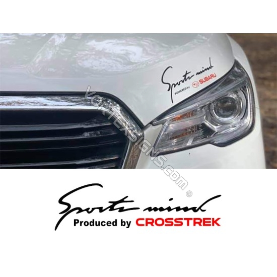 Sport Mind Powered by CROSSTREK decal sticker (Subaru) sticker
