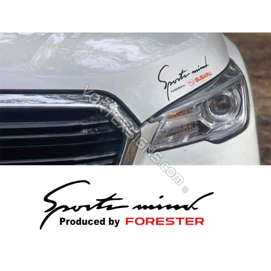 Sport Mind Powered by FORESTER decal sticker (Subaru) sticker