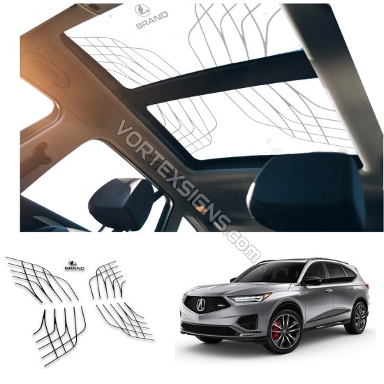 Maybach sunroof decals for Acura MDX