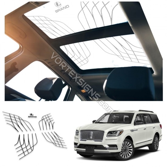 Maybach sunroof decals for Lincoln Navigator