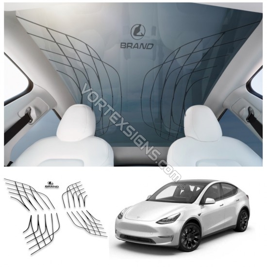 Maybach sunroof decals for Tesla Model Y