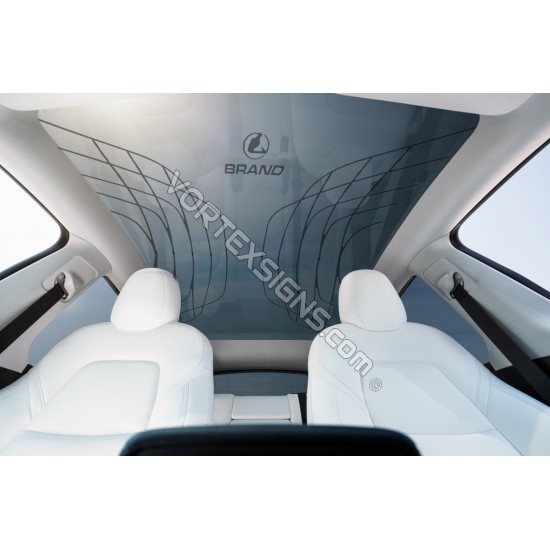 Maybach sunroof decals for Tesla Model S