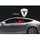 TESLA post logo 2 sticker