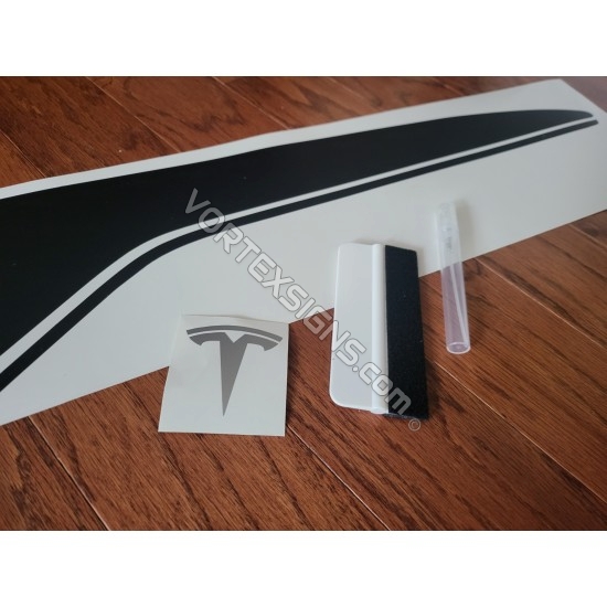 Front grille fake bumper Decal sticker overlay compatible with Tesla Model  3 & Model Y - V5