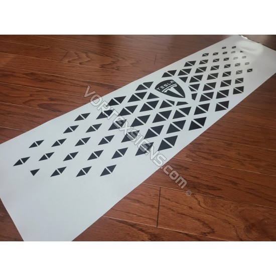 Tesla Model Y triangle design grille graphics