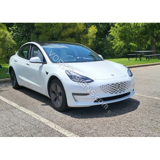 Tesla Model Y triangle design grille graphics