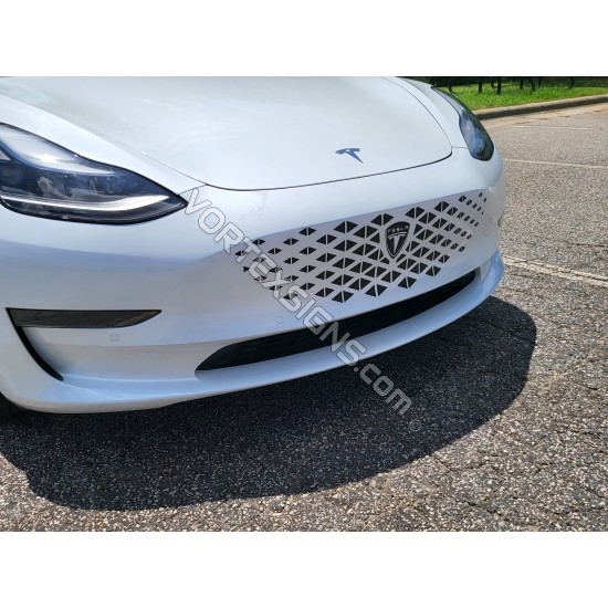 Tesla Model Y triangle design grille graphics