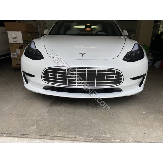 Aston martin grille sticker for tesla