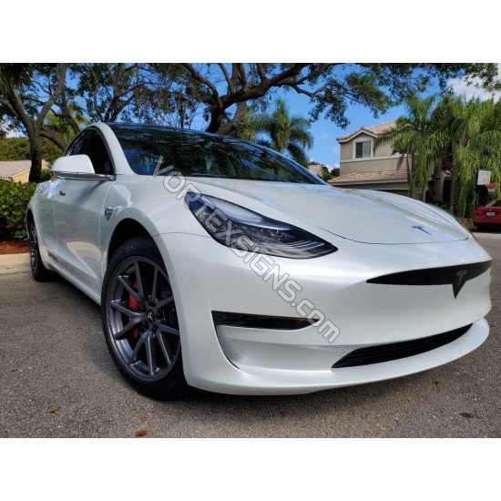 OUTLINE grille bumper Decal sticker compatible with Tesla exterior  decorative accessories for Model 3 & Model Y - V2