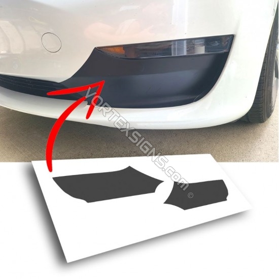 Tesla Model 3 triangle design grille graphics