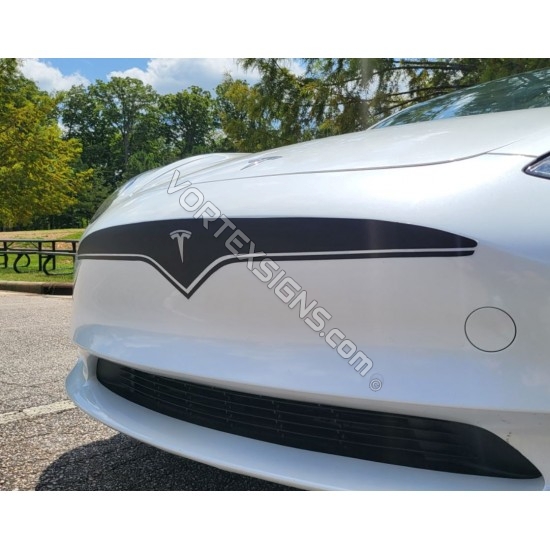 OUTLINE grille bumper Decal sticker compatible with Tesla exterior  decorative accessories for Model 3 & Model Y - V2