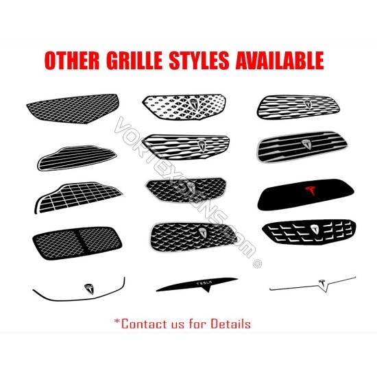 Genesis style Tesla Model 3 bumper grille sticker decoration