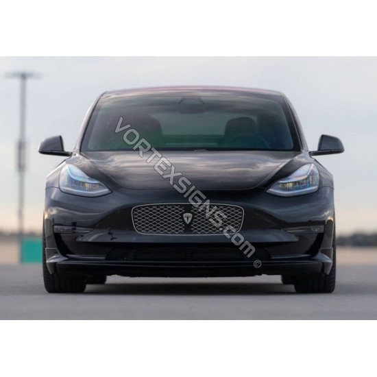 Bentley style Tesla Model 3 bumper grille sticker decoration