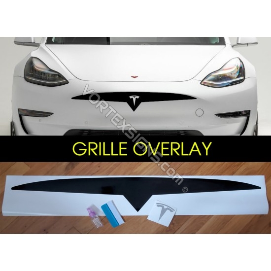 Tesla Model 3 bumper overlay grille