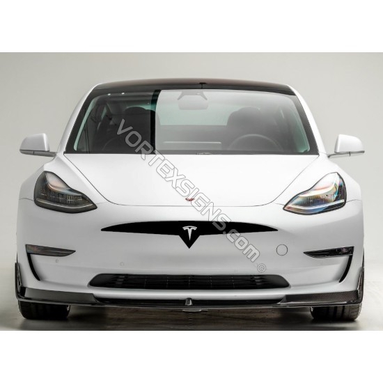 For Tesla Model Y 5DR SUV Front Grille Sticker Matte Black 1PCS 2023