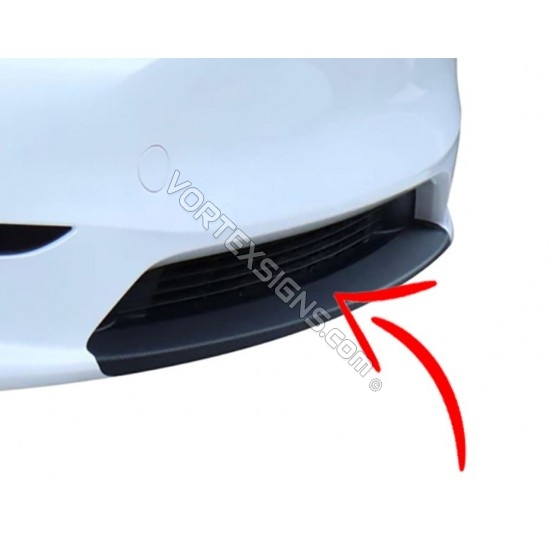 Tesla Model 3:  Front Spoiler lip decal/sticker