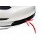 Tesla Model 3 front lip black wrap - Style 3