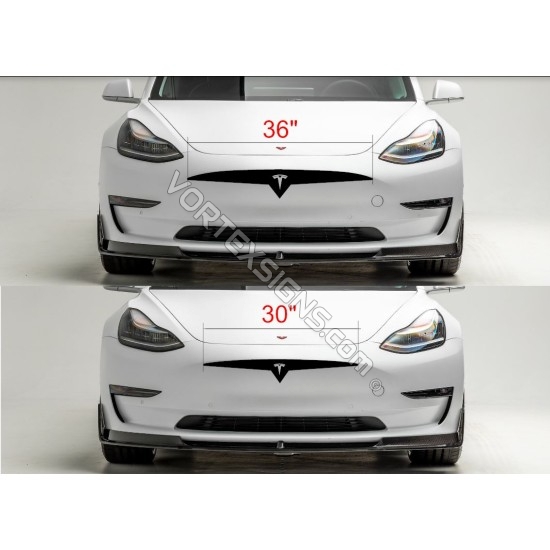 Custom Front grille bumper Decal sticker with LETTERS compatible with exterior decorative accessories for Tesla Model 3 & Model Y Many styles available 5