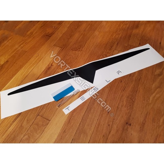 Model 3 bumper overlay decal decal Model 3 bumper overlay decal sticker