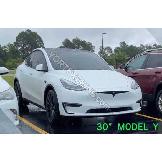 OUTLINE grille bumper Decal sticker compatible with Tesla exterior  decorative accessories for Model 3 & Model Y - V2