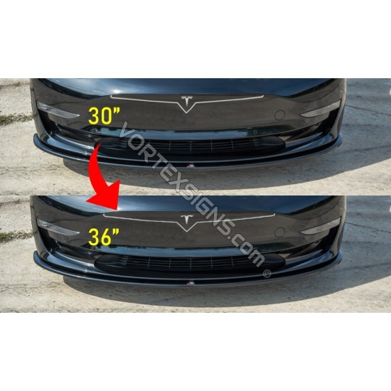 Carbon passt für Tesla Model S Front Grill Stoßstange Frontgrill Grille Bumper