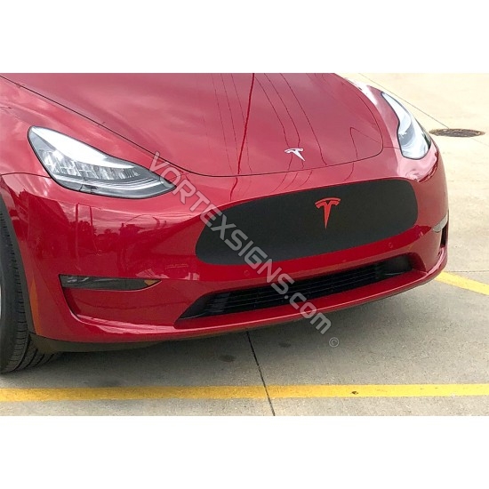 Vehicle Decal for the Tesla Model 3 or Model Y Car Front Bumper