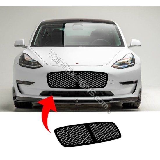 Bentley style Tesla Model 3 bumper grille sticker decoration