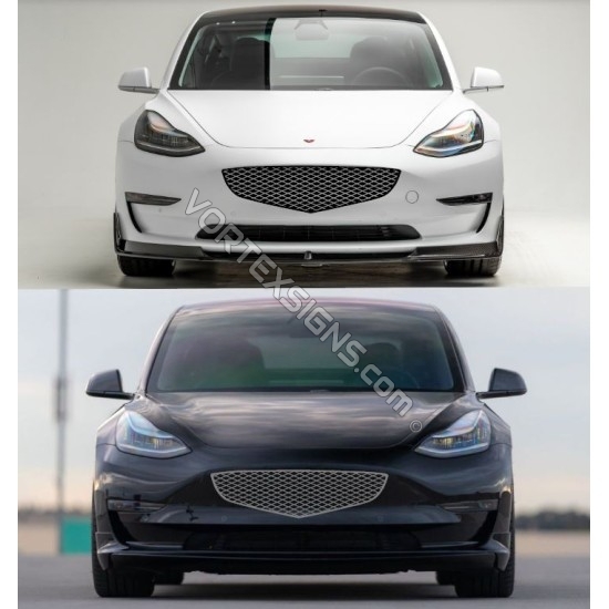 Genesis style Tesla Model 3 bumper grille sticker decoration