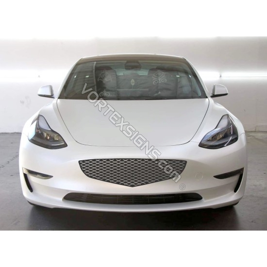 Genesis style Tesla Model 3 bumper grille sticker decoration