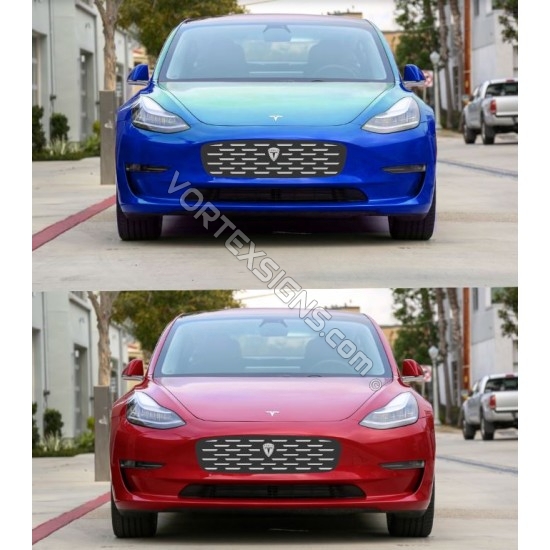 Tesla Model Y grille graphics sticker