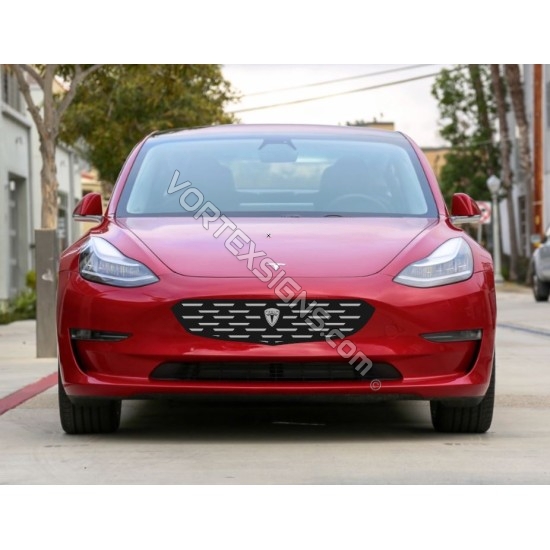 Tesla Model Y grille graphics sticker