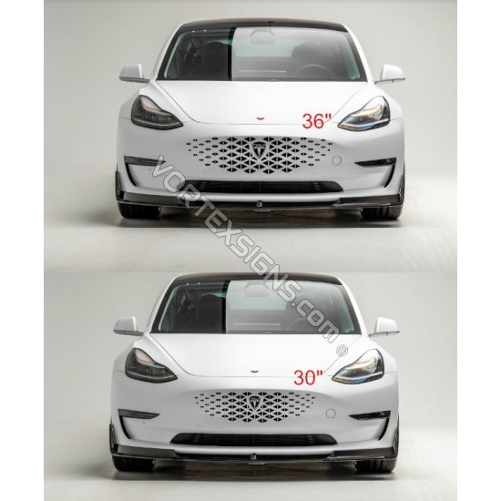 Tesla Model Y triangle design grille graphics