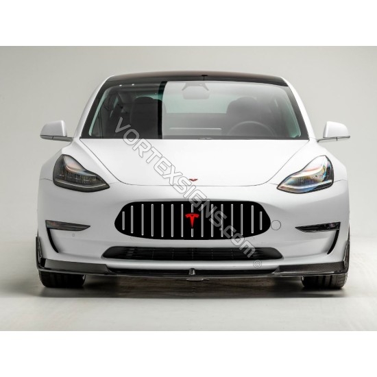 Mercedes AMG style Tesla bumper grille sticker