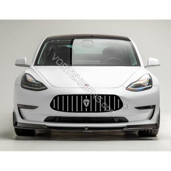 Mercedes AMG style Tesla bumper grille sticker