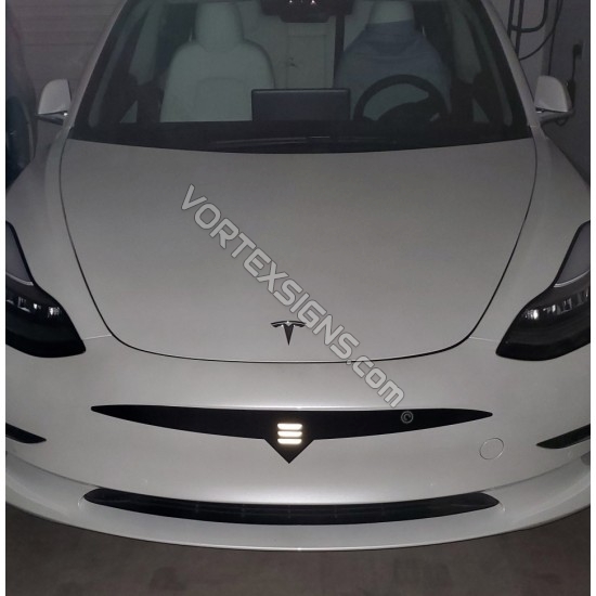 Tesla Model 3 bumper overlay grille