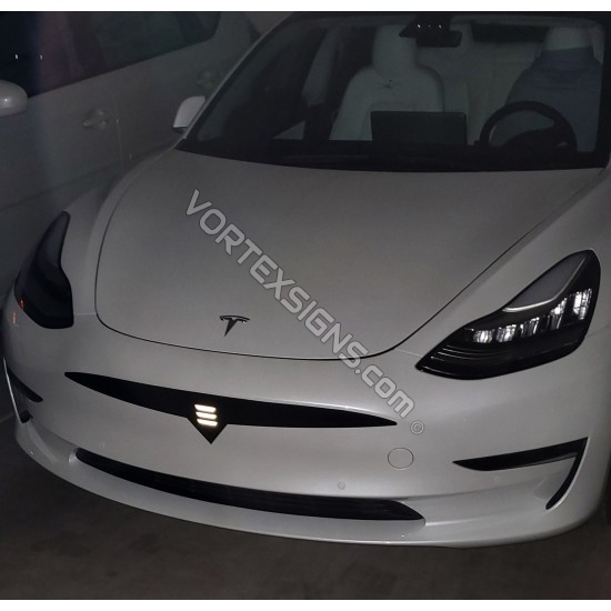 OUTLINE grille bumper Decal sticker compatible with Tesla exterior  decorative accessories for Model 3 & Model Y - V2