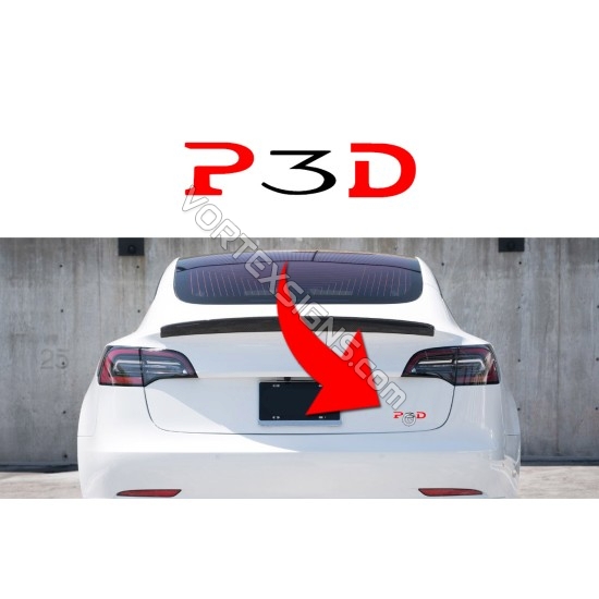 P3D trunk decal 1 sticker