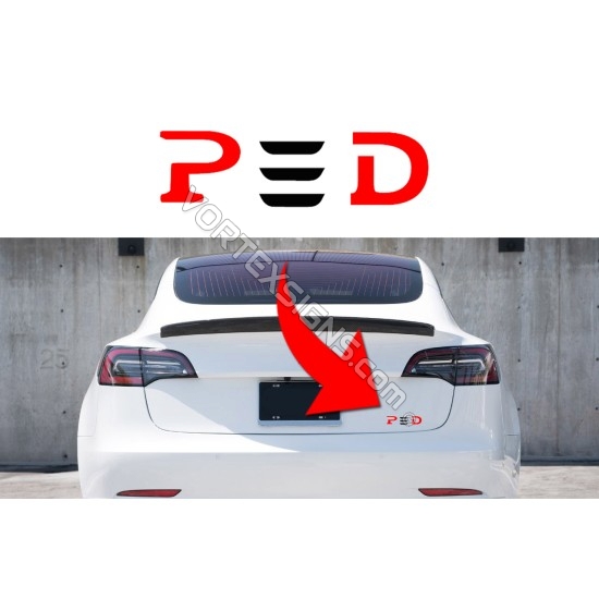 P3D trunk decal 1 sticker