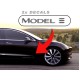 2pcs Model 3 door panel Decals sticker